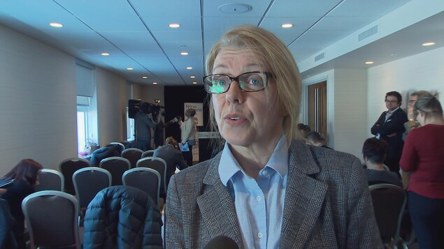 Nancy Hogan, présidente par intérim du syndicat des professionnels en soins du CHU de Québec Nancy Hogan, présidente par intérim du syndicat des professionnels en soins du CHU de Québec