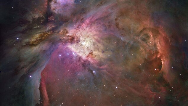 Une photographie de la nébuleuse d'Orion prise à partir de l'espace.