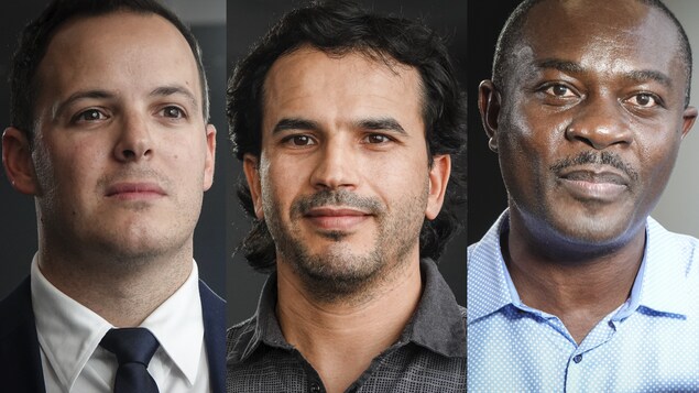 De gauche à droite: Jonathan Hardouin, Bouchta Bouabid et Blaise Tchuisseu.