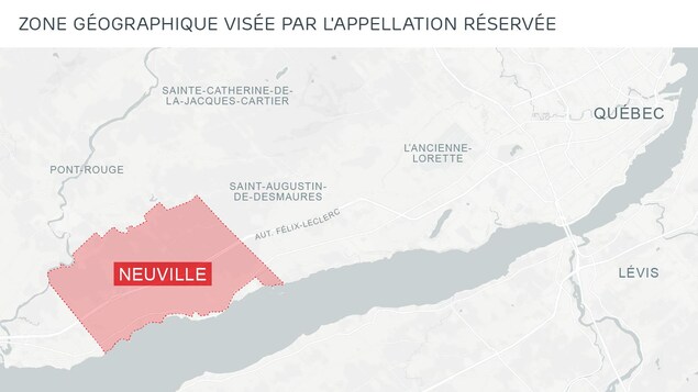 La zone géographique visée par l'appellation réservée La zone géographique visée par l'appellation réservée