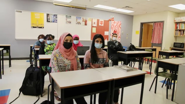 Newcomer students at St. Malachy's High School in Saint John learn the language and culture for up to a year before joining typical classes.