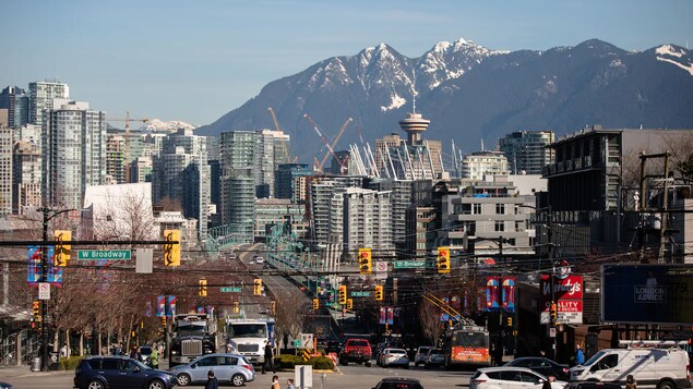 Ang mga gusali sa Vancouver.