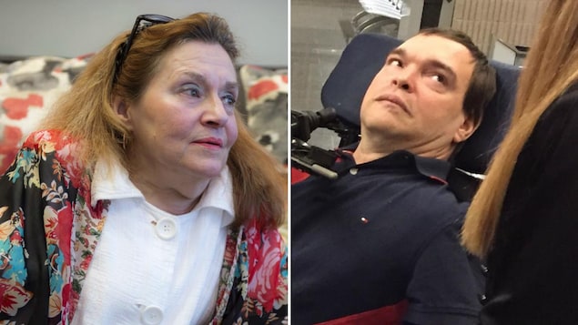Nicole Gladu et Jean Truchon, deux personnes qui souhaitent obtenir l'aide médicale à mourir.
