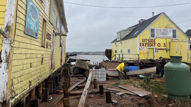La tempête Fiona a fait des dommages importants à North Rustico, à l'Île-du-Prince-Édouard.