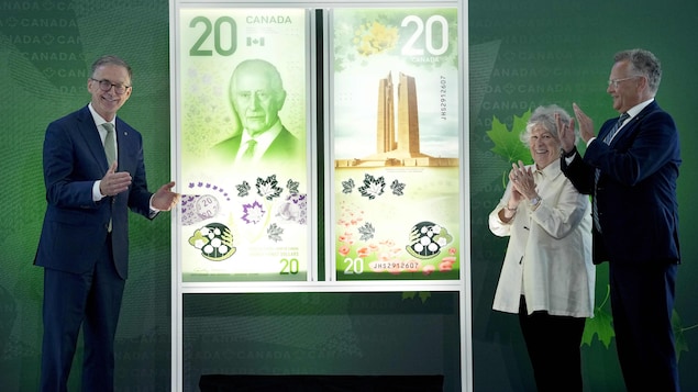 Charles III sur le nouveau billet de 20 dollars