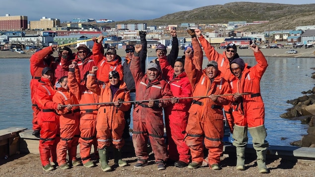 Iqaluit et Igloolik célèbrent la réussite d’une chasse traditionnelle au harpon