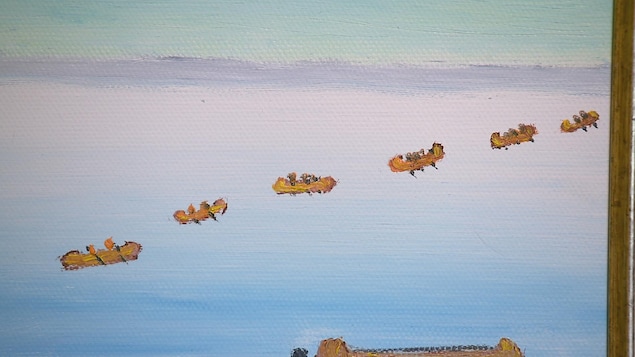 Une oeuvre du peintre Jean-Claude Dupont.