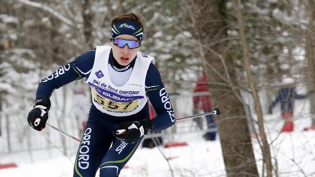Olivier Léveillé s’entraîne depuis huit ans avec le club de ski de fond du Mont-Orford.
