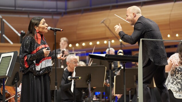 Elisapie et Yannick Nézet-Séguin en concert.