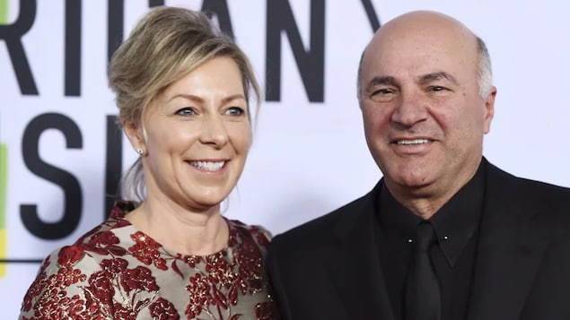 Linda O'Leary and Kevin O'Leary arrive at the American Music Awards at the Microsoft Theater in Los Angeles in 2017. Linda O'Leary has been found not guilty in connection with a 2019 boat crash that killed 64-year-old Gary Poltash and 48-year-old Suzana Brito.