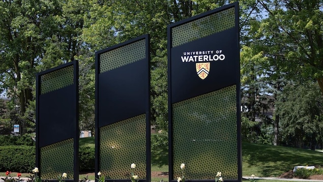 University of Waterloo sign.