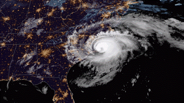 L'ouragan Florence.