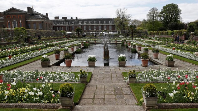 Les jardins du palais de Kensington sont ornés de plantes et fleurs. Les jardins du palais de Kensington sont ornés de plantes et fleurs.