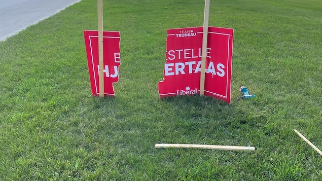 En Saskatchewan, la campagne électorale est entachée par des actes de vandalisme