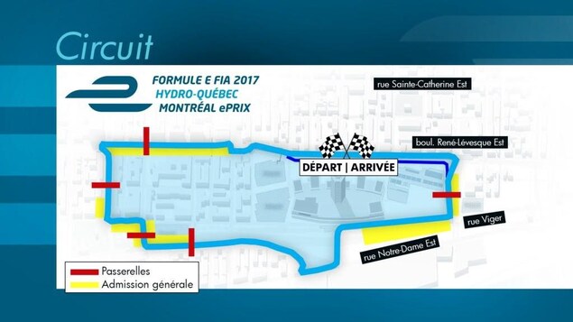 Le parcours de la grande finale de formule E à Montréal en 2017 Le parcours de la grande finale de formule E à Montréal en 2017