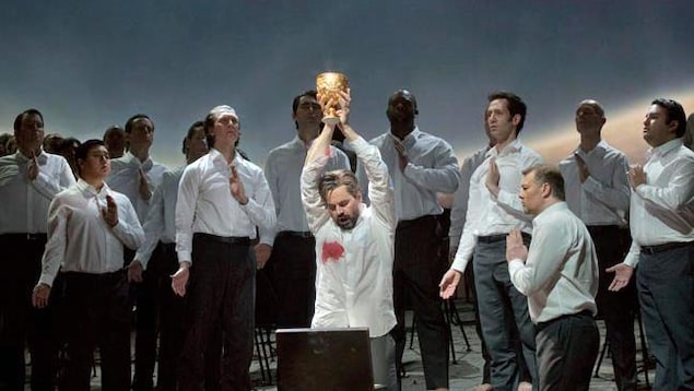Une scène de « Parsifal », au Metropolitan Opera de New York Une scène de « Parsifal », au Metropolitan Opera de New York