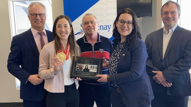 Valérie Maltais honorée par Saguenay pour son parcours olympique