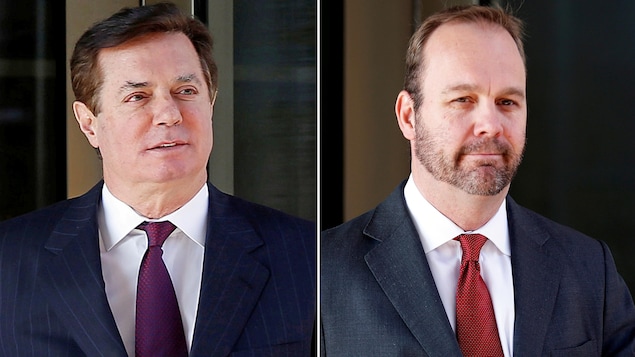 Paul Manafort (à gauche) et son ancien bras droit, Rick Gates