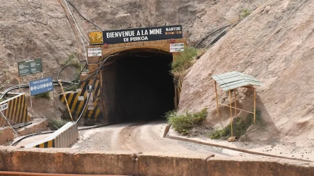 L'entrée de la mine de Perkoa.