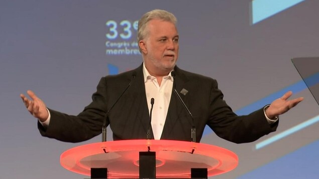 Le premier ministre et chef du Parti libéral, Philippe Couillard.