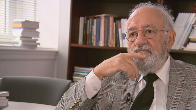 L'ex-PDG du Salon international du livre de Québec, Philippe Sauvageau, lors d'une entrevue