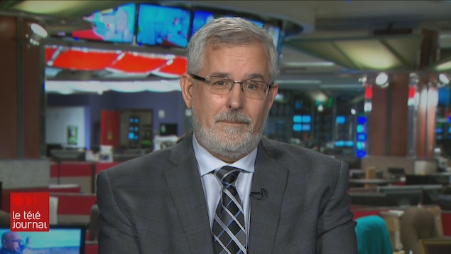Pierre Foucher lors d'une entrevue avec Radio-Canada.
Pierre Foucher lors d'une entrevue avec Radio-Canada.