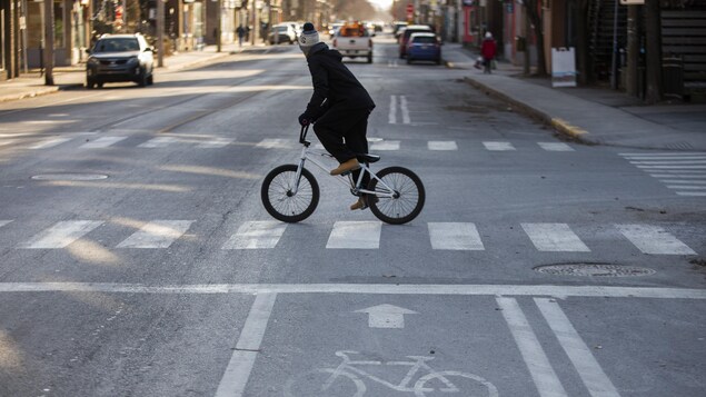 Photo prise sur la rue Verdun, à Montréal, Québec, Canada.