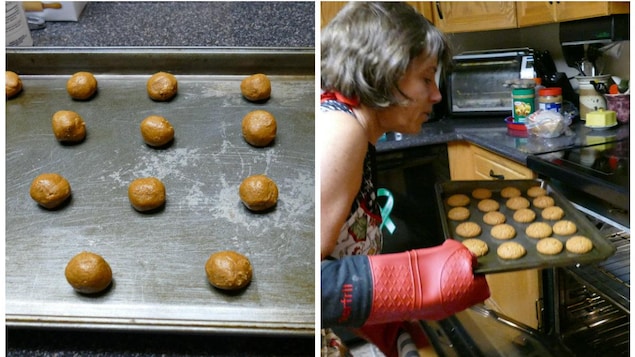 La pâte à biscuits et les biscuits cuits La pâte à biscuits et les biscuits cuits