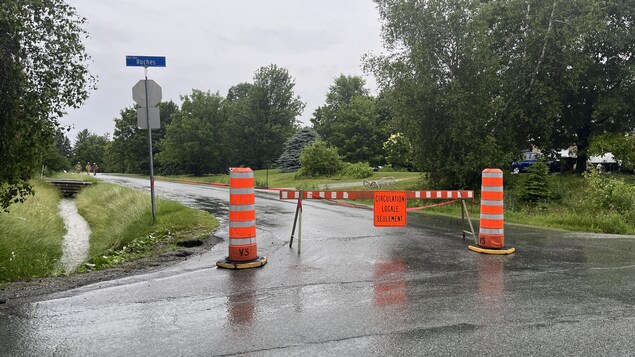 La pluie cause des dommages à Sherbrooke