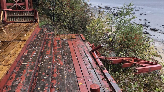 Vandalisme au Boisé de la Pointe St-Gilles à Baie-Comeau