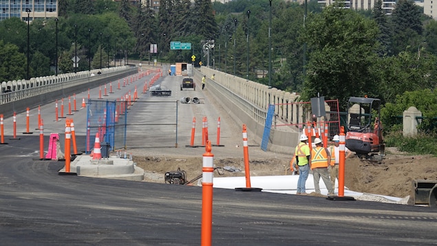Le chantier du pont de l'Université.