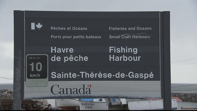 Enseigne du port de Sainte-Thérèse-de-Gaspé. Enseigne du port de Sainte-Thérèse-de-Gaspé.