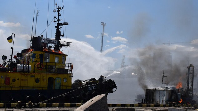 Frappes sur le port d’Odessa : Moscou dit avoir détruit des cibles militaires