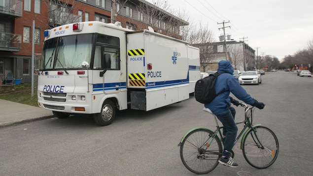 Poste de commandement du SPVM.