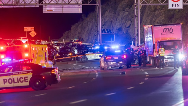 Une personne blessée après une poursuite policière sur le pont Pierre-Laporte
