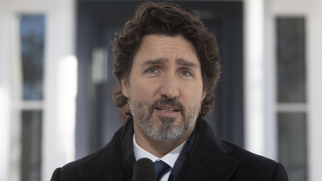 Justin Trudeau, en conférence de presse