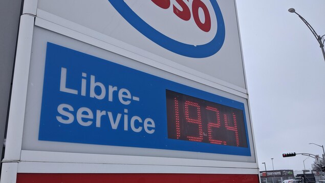 L’essence à 1,92 $ le litre à certains endroits de la région
