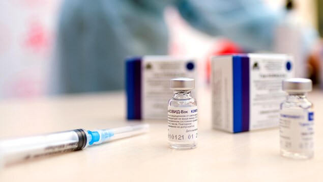 Des fioles de vaccin Sputnik-V contre la Covid-19 de fabrication russe