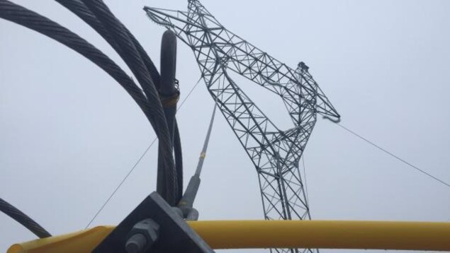 Pylône d'électricité. Pylône d'électricité.