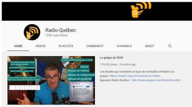 Extrait d'une page d'un site Internet.