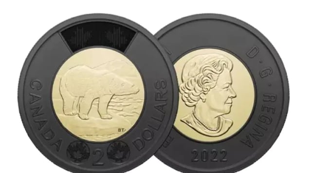 Five million of the coins shown above, commemorating the life of Queen Elizabeth, will go into circulation in Canada this month. (Royal Canadian Mint)