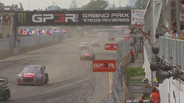 Course de rallycross au Grand Prix de Trois-Rivières.