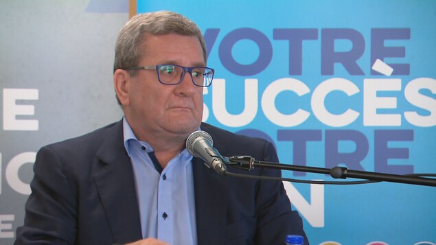 Régis Labeaume, maire de Québec, lors d'un point de presse Régis Labeaume, maire de Québec, lors d'un point de presse