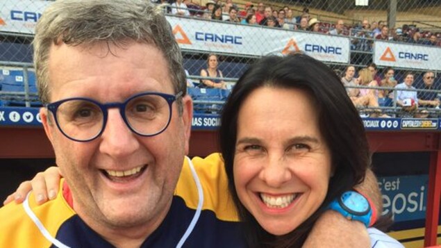 Régis Labeaume et Valérie Plante au stade Canac.