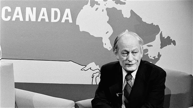 René Lévesque, figure marquante du mouvement indépendantiste québécois, en 1979