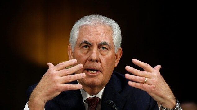 Rex Tillerson lors de son audience de confirmation devant le Sénat