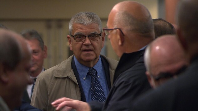 L'ex-directeur général de la SQ Richard Deschesnes au palais de Justice de Montréal.