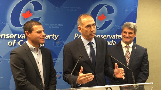 Alain Rayes, Richard Martel et Gérard Deltell