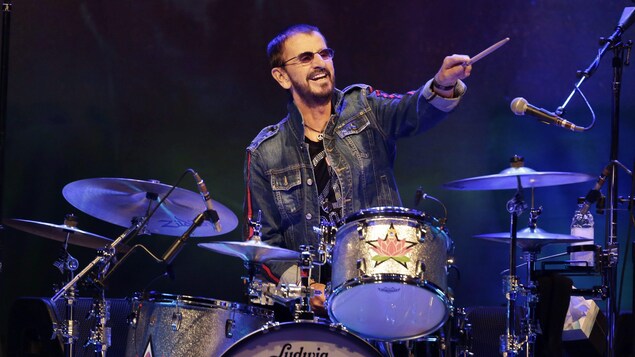 Ringo Starr lors d'un concert célébrant le 50e anniversaire de Woodstock à Bethel, dans l'état de New York, le 16 août 2019.