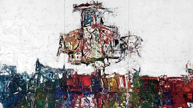 Une oeuvre de Jean-Paul Riopelle.